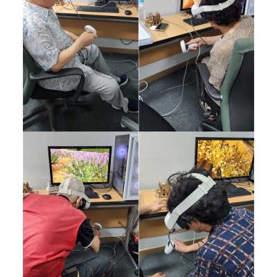 가상 치유농장(VR체험) 프로그램 진행 이미지